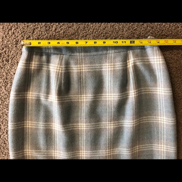 Jones New York 100%Pure Wool Skirt size 12  Pencil Plaid Maxi Workwear casual - Picture 5 of 10